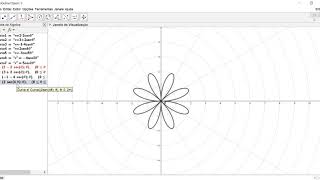 Coordenadas Polares Construção de Curvas GeoGebra [upl. by Viviana]