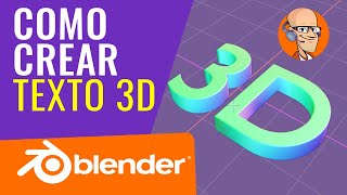 Como crear Texto 3D en BLENDER 36  Tutorial 203  Curso Animacion [upl. by Ennoitna]