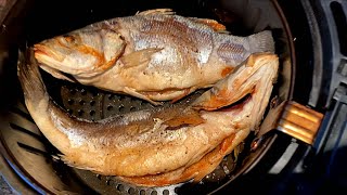 Air Fryer Whole Fish Recipe  How To Cook Whole Fish In The Air Fryer [upl. by Sukramed]