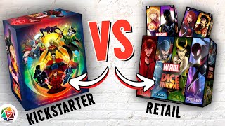 Whats the Difference Marvel Dice Throne Retail vs Kickstarter [upl. by Claus]