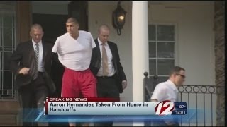 Aaron Hernandez Arrested Cut by Patriots [upl. by Nitsyrk]