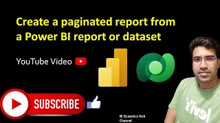 5 Create a paginated report from a Power BI report or dataset [upl. by Jezreel]