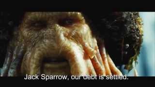 Pirates Of The Caribbean Dead Mans Chest  quotJack Sparrow our debt is settledquot FULL HD [upl. by Linetta]