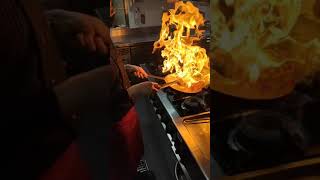 Flambé Cooking Amazing Chef Showmanship [upl. by Devin]