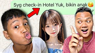 Prank bocil nyamar jadi cewe Jepang sampe diajak ke hotel 🗿😂 [upl. by Sabah]