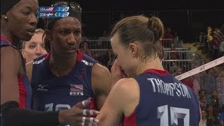 Womens Volleyball Quarterfinal  USA v DOM  London 2012 Olympics [upl. by Yerffeg158]