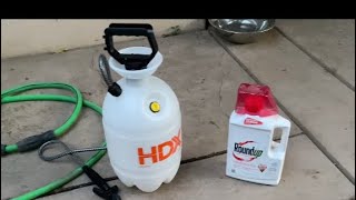 How to Easily Apply Roundup Weed KillerRoundup ReviewHDx sprayer review [upl. by Harle]