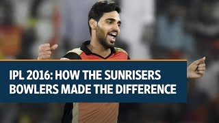 IPL 2016 How the Sunrisers Hyderabad bowlers made the difference [upl. by Dev]