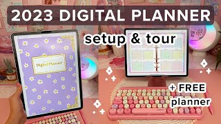 My Digital Planner 2023 ✨ iPad Planner set up amp tour  FREE planner [upl. by Gage]