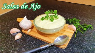 Como hacer SALSA DE AJO  Estilo venezolano ❤👩🏽‍🍳 [upl. by Silberman]