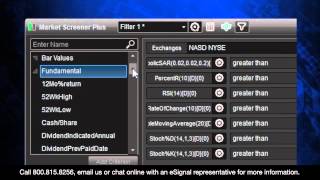Market Screener Plus – Find Your Best Trading Opportunities with eSignal [upl. by Yortal777]