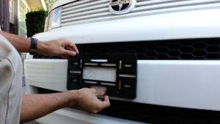 license plate holder  bracket installation [upl. by Ainaj707]