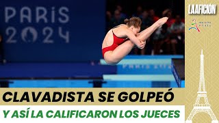 Clavadista Alison Gibson de EU recibe cero puntos de calificación en Juegos Olímpicos París 2024 [upl. by Llewon]