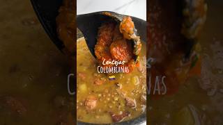 LENTEJAS COLOMBIANAS 🇨🇴👨🏻‍🍳 lentejas lentejasconchorizo recetas colombia [upl. by Gathers]