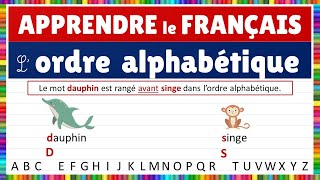 Orthographe  lordre alphabétique [upl. by Auqinot]