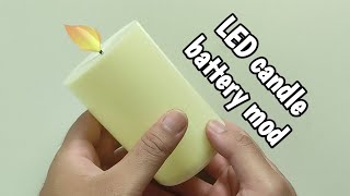 How to upgrade LED candle battery  using lithium ion 18650  2023 [upl. by Accem]