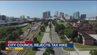 The wrong time to do it Tampa City Council strikes down mayors proposed 16 tax hike [upl. by Immak971]