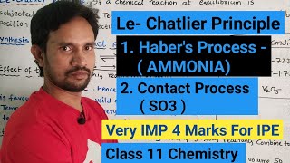 LECHATLIER PRINCIPLE CLASS 11 CHEMISTRY  HABER PROCESS  CONTACT PROCESS  CHEMICAL EQUILIBRIUM [upl. by Shewchuk]