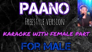 PAANO  Karaoke with female part Freestyle version [upl. by Andrei332]