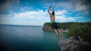 Tobermory Grotto Cliff Jumping 2016 PART 1 [upl. by Lacram851]