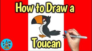 How to Draw a Toucan Step by Step [upl. by Adaliah250]