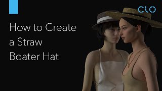 How to Create a Straw Boater Hat [upl. by Colner]