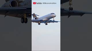 BOMBARDIER Global Express LANDING at LARNACA Airport [upl. by Damali879]