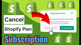 how to cancel Shopify subscription [upl. by Suixela]