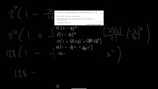 AsLevel Maths Binomial Expansion [upl. by Ydak]