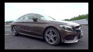 2016 MercedesBenz C 200 Coupe AMG Line StartUp and Full Vehicle Tour [upl. by Hittel]