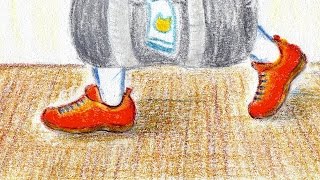 スニーカーで床を歩く足音（録音 効果音）Footsteps Walking in Sneakers Recording Sound Effect [upl. by Anatlus]