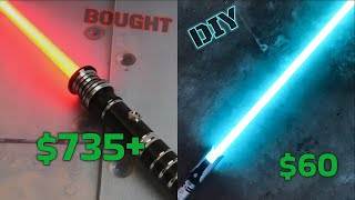 NeoPixel Lightsaber for Only 60  Full Tutorial DIY [upl. by Elayne]