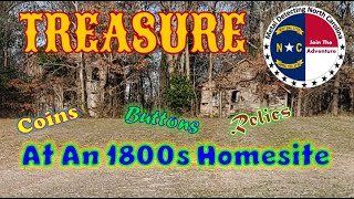 Treasure At An 1800s Homesite Metal Detecting NC foryou metaldetecting treasure mondaydigs [upl. by Enohs674]