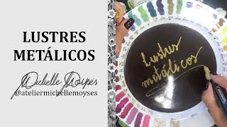 Lustres Metálicos  Porcelana sem mistério  Michelle Moyses [upl. by Htedirem313]