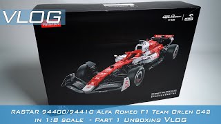 RASTAR 9440094410 Alfa Romeo F1 Team Orlen C42 in 18 scale  Part 1 Unboxing Vlog [upl. by Lyrac]