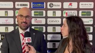 Intervista coach Michele Bulleri post 12 giornata A2 Credem Banca [upl. by Kersten]