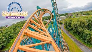 Speed No Limits  Mounted 4K OnRide POV  🇬🇧 Oakwood Theme Park [upl. by Atekal]