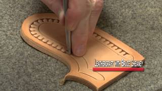 How to Stamp Leather Patterns Leathercraft Tutorial leathercraft [upl. by Yorker]