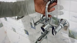 How To Install Wall Mixer Tap Fitting  Wall Mixer Fitting अपने भी बॉथरूम में वाल मिक्सर इसी तरह लग [upl. by Erihppas284]