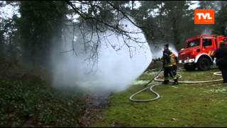 Lommel grootste brandoefening in het bos [upl. by Stovall19]