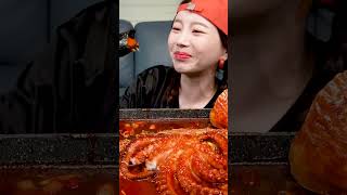 Mukbang ASMR Seafood FLEX 🐙 Giant Octopus Seafood Boil Crab Abalone Scallops Recipe shorts [upl. by Fortunna]