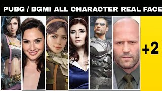 Pubg  Bgmi All Character Real Face  Anna Victor Sara Carlo Andy [upl. by Valery578]