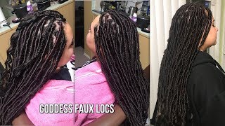 HOW TO DO  GODDESS LOCS ON CAUCASIAN HAIR  JANET AFRO TWIST BRAID HAIR [upl. by Aedni524]