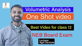 Volumetric Analysis One Shot Video  Best Video for Class 12  NEB Board Exam  PT CHEMISTRY [upl. by Einnos]