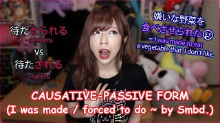 CausativePassive form┃I Was Made  Forced to ┃せられる vs される [upl. by Dann]