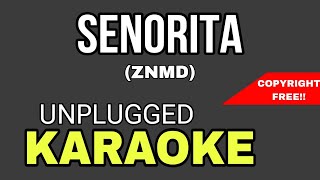 Senorita  ZNMD  Unplugged karaoke with lyrics [upl. by Nirred814]