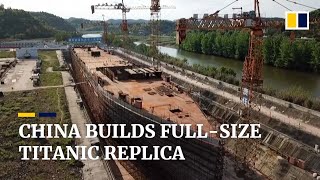 China builds fullscale Titanic ship replica in landlocked Sichuan as new tourist spot [upl. by Yevi]