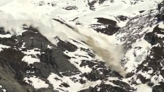 Déclenchement dune avalanche au ruisseau dAndagne by SkiPowdercom [upl. by Xyno]