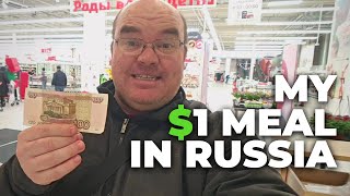 Russian SUPERMARKET Challenge  What can 1 Get You for Dinner [upl. by Seto293]