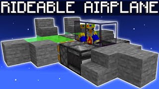 🦅 Minecraft Bedrock Rideable Plane Tutorial [upl. by Ever843]